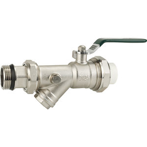 Séparateur d'eau manuel en laiton en forme de Y avec boule PPR25-PPR40 pour chaudière de chauffage à fusion à chaud - Product Image 1