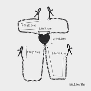 Pinces réglables non-percantes pour tétons, lèvres et clitoris, pour BDSM, SM, bondage, fétichisme, flirt, jouets sexuels coquins pour <span class=keywords><strong>femmes</strong></span> - Product Image 2