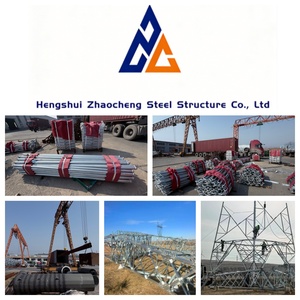 Torre Monopolar de Acero Duradero de 25-30M, Torre Monopolar de Acero Galvanizado en Caliente para Despliegue de Red de Telecomunicaciones Urbanas con Señal 5G - Product Image 4