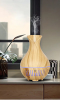 Diffuseur d'huiles essentielles USB, diffuseur d'arômes, 7 couleurs LED, parfum, lumière, grain de bois, humidificateur, diffuseur d'arômes