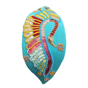 Bandeau perlé à la mode multicolore à la main soirée bandeau de cheveux Design élégant Top qualité produit le plus vendu - Product Image 2