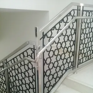 Hersteller Custom Treppen geländer Balustraden Moderne Edelstahl Handläufe für den Außenbereich