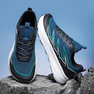 Nuove Scarpe da Corsa Uomo US 13 14 EU 47 48 con Suola Spessa Ammortizzata, Arancione Vibrante, Leggere in Mesh per Jogging, Palestra e Allenamento - Product Image 5