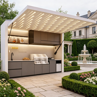 Conteneur mobile carré respirant sur mesure pour stand alimentaire, design moderne, garantie 3 ans, idéal pour hôtels, restaurants, plages et camping