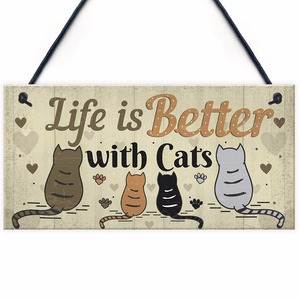 13 European and American Style Wooden <b>Cat</b> <b>Tags</b>, Hanging <b>Tags</b>, Christmas Ornaments, and Wooden Decorations - Product Image 1