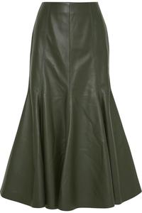 Dames En <span class=keywords><strong>Cuir</strong></span> <span class=keywords><strong>Jupe</strong></span> Femmes Vert PU Volants Ourlet Moulante Midi <span class=keywords><strong>Jupe</strong></span> Longue - Product Image 6