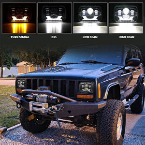 Proyector de Faros LED Cuadrados de 5x7 Pulgadas con Certificación Emark <span class=keywords><strong>DOT</strong></span> para Modelos Jeep, con Lámpara LED de Haz Sellado Alto/Bajo de 7x6, Accesorios de Iluminación, 2 Piezas - Product Image 2