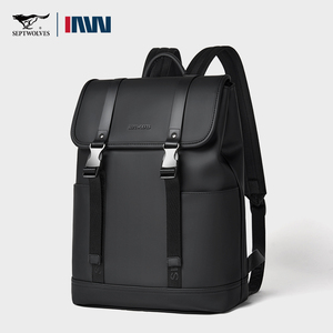 Mochilas de Cuero PU para <span class=keywords><strong>Hombre</strong></span>, <span class=keywords><strong>Trabajo</strong></span>, Negocios, Viajes, Mochila de Cuero - Product Image 5