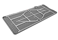 Mobilier d'extérieur de 6 pieds en plastique HDPE table de camping pliante ensemble de table de bière en grain de bois table de jardin vente en gros