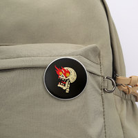 Spedizione Diretta di Badge Rotondi Personalizzati Stampati, Spille Personalizzate con Cartoni Animati, Citazioni Ispiratrici, Figure di Animali e Piante