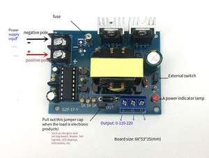 TL494 100W 12V/24V a <span class=keywords><strong>0</strong></span>-110-220V Micro inversor 12V/24V Dual 110V Boost Board - Product Image 5