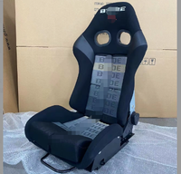 Siège baquet de simulation de course en suède avec rail coulissant pour accessoires automobiles, siège de course original réglable
