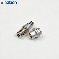 Conector Aviador Fischer ODU F103 de Tamaño Corto, Enchufe y Conector de Repuesto, IP68 Impermeable, Pines y Núcleos Personalizables