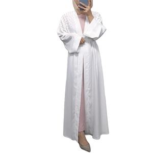 Recién llegado, cárdigan de talla grande con cuentas largas para mujer, bata informal de primavera Jalabiya <span class=keywords><strong>Cabaya</strong></span> para mujeres árabes musulmanas en Dubái, Oriente Medio - Product Image 3