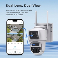 Caméra Dôme PTZ Solaire 4G CONDA 6MP avec Grand Angle, Étanchéité IP66, Audio Bidirectionnel, Vision Nocturne, Détection de Mouvement et Alarme Intégrée