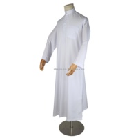 Prix réduit, 3x Nouveautés : Thobe arabe, Vêtement ethnique islamique, Kaftan, Robe musulmane Qatari, Abaya de prière