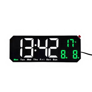 นาฬิกาปลุกดิจิตอล LED อเนกประสงค์ทันสมัย นาฬิกาตั้งโต๊ะอัจฉริยะ นาฬิกาตั้งโต๊ะ USB สำหรับตกแต่ง<span class=keywords><strong>บ้าน</strong></span>และสำนักงาน - Product Image 1