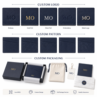 Porte-cartes en cuir fin Saffiano avec logo personnalisé, étui pour cartes de crédit, portefeuille pour marques de vente en gros et au détail, cadeaux d'entreprise et OEM