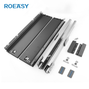 Roseasy cassettiera sottile capacità di carico 40Kg armadio da cucina cassetto scorrevole in metallo scatola morbida chiusura sistema cassetto - Product Image 2
