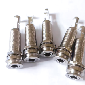 Krom 6.35mm <span class=keywords><strong>Output</strong></span> Jack gitar Pickup endpinpack untuk bagian gitar - Product Image 1