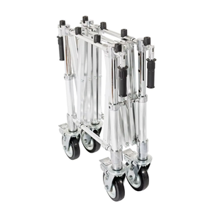 Gümüş Tabut Arabası Tabut Asansörü Paslanmaz Çelik Cenaze Yardımcı Ekipmanı Yüksek Yük Taşıma Kapasiteli Cenaze Evi Ekipmanı - Product Image 3