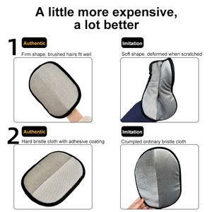 Çift taraflı elektrostatik sihirli Deshedding çevre dostu basit Pet bakım temizlik epilasyon köpekler kediler için fırçalar küçük - Product Image 4