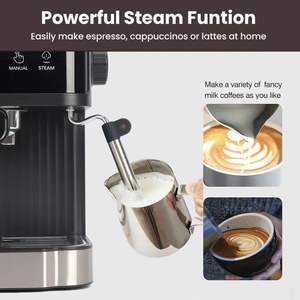 Macchina da Caffè per Uso Domestico Macchina da Caffè <span class=keywords><strong>Espresso</strong></span> Elettrica Intelligente Semiautomatica - Product Image 2