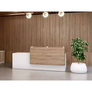 Mostrador de recepción de oficina de estilo Simple moderno Mostrador de recepción de salón de belleza funcional Mostrador de recepción de spa