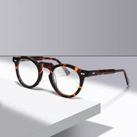 Montures de lunettes rondes en gros, montures optiques de luxe, nouveau design, montures de lunettes