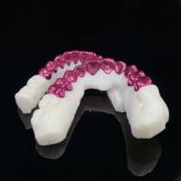 Grillz dentaire personnalisé en argent 925 avec électroplaqué laser rose, 8*8 dents, style Hiphop pour femmes et hommes