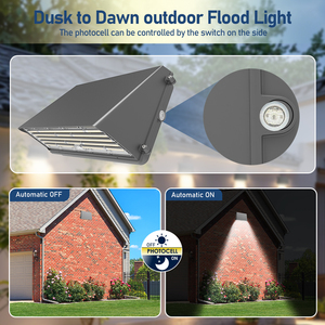 Nuevo Difusor Cuadrado de Policarbonato y Aleación de Aluminio, 3CCT Ajustable, IP65 Impermeable, 40W-100W, Iluminación LED Exterior para Calle - Product Image 4