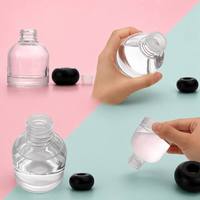 Bouteille diffuseur de parfum en verre transparent rond de 100 ml avec bouchon à vis en bois, vide, pour maison et hôtel, personnalisable avec logo