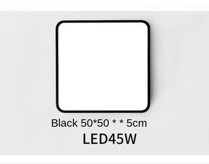 โคมไฟเพดาน LED ทรงสี่เหลี่ยมสว่างมากโคมไฟห้องนั่งเล่นสีดำโคมไฟเพดาน LED สีดำ - Product Image 6