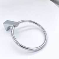 Moderno Toallero de Pared de Acero Inoxidable y Aleación de Zinc Cromado, Ecológico, Resistente al Óxido, Accesorio de Baño para Hogar y Hotel