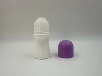 Flacon roll-on en plastique HDPE de 60 ml, flacon roll-on vide pour déodorant, parfum pour le corps, huile essentielle, contenant cosmétique