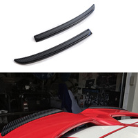 Ailerons de lèvre d'extension de becquet arrière de meilleure qualité pour Mini Cooper F55 F56 2014 + S /JCW Spoiler rouge en Fiber de carbone couleur noire pièce d'auto