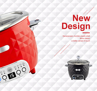 6 in 1 Digital Multi Rice Cooker Tutup Kaca Anti Ledakan Pilihan Warna Panci Dalam Opsional Pengatur Waktu Tunda Alat Masak Dapur Rumah