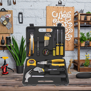 Boîte à outils combinée de 16 pièces pour l'entretien domestique, à commande manuelle, vente en gros OEM, excellent cadeau, assurance immobilière, étui rigide - Product Image 6
