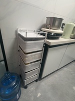 Étagère de rangement rotative ronde à 6 niveaux en acier au carbone, pour la cuisine et la salle de bain, gain de place, vente en gros, OEM ODM, logo personnalisé