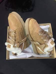 รองเท้าบูทลุยหิมะแบบผูกเชือกสำหรับผู้หญิงรองเท้าลำลองสำหรับเดินให้ความอบอุ่นในฤดูหนาว1คู่ - Product Image 5