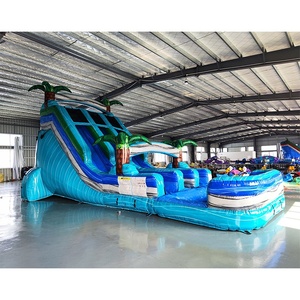 <span class=keywords><strong>Toboggan</strong></span> aquatique <span class=keywords><strong>gonflable</strong></span> double voie de haute qualité à bas prix, en PVC de 0,6 mm, personnalisé, pour <span class=keywords><strong>piscine</strong></span> extérieure commerciale, parc - Product Image 1