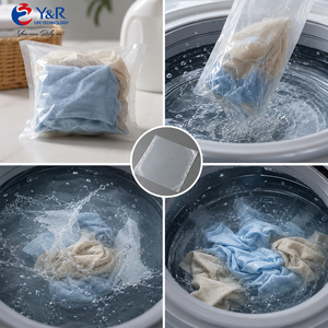 <span class=keywords><strong>Film</strong></span> soluble dans l'eau en alcool polyvinylique, personnalisé, multi-épaisseurs, logo carré, 100% PVA, <span class=keywords><strong>film</strong></span> soluble à l'eau froide, dissolution rapide - Product Image 3