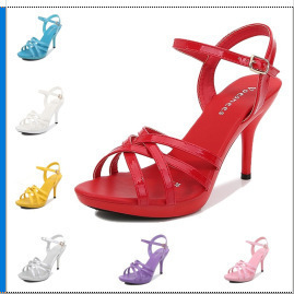 Sandalias de Tacón Súper Alto de 15 CM para Mujer, Tacón Delgado, Plataforma Negra, Elegantes y Sexys, <span class=keywords><strong>Calzado</strong></span> para <span class=keywords><strong>Pasarela</strong></span> - Product Image 6