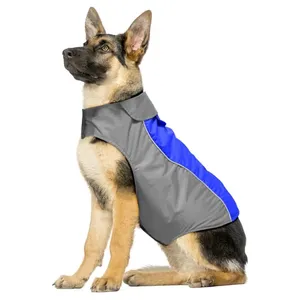 Qiqu Pet Supplies Custom Dog Raincoat Waterproof Coats Dog Jacket High Visibility Warm Vest Dog Clothes for Small Medium Large