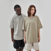 T-shirts OEM 275 GSM pour fabricants, T-shirts oversize à épaules tombantes, T-shirts vierges 100% coton, T-shirts personnalisés streetwear avec logo pour hommes