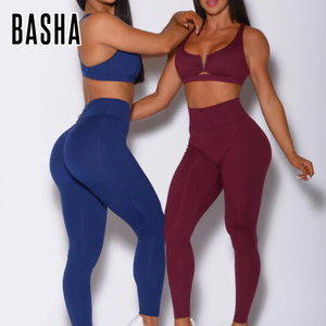 Conjunto de Yoga de Cintura Alta de Alta Calidad Más Vendido para Mujer, Ropa Deportiva con 2 Sujetadores Deportivos con Espalda Cruzada y Leggings con Absorción de Impactos - Product Image 2