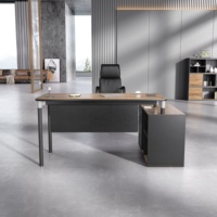 Meuble de bureau de style loft industriel américain moderne, bureau de direction avec armoire de bureau