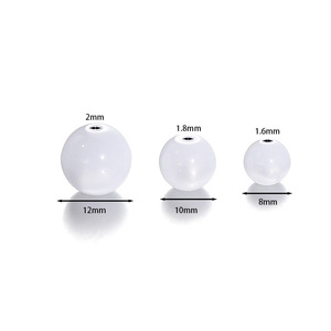 ลูกปัดหินรูปแมวทำจากยางเรซิน8มม. สร้อยข้อมือแบบ DIY ทรงตรงเครื่องประดับลูกปัดแก้วคริสตัลโคมไฟ - Product Image 4