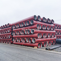 Tuyau en fonte ductile pour l'alimentation en eau municipale, marque Jingdong K7 K9, testé à 100 % sous pression d'eau, normes ISO2531 EN545 EN598, 6m 5.7m 5.8m DI