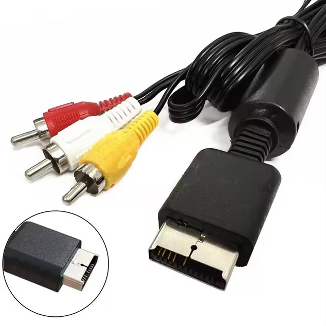 Audio & Video Cables For Sony PlayStation 2 3 PS2 PS3 1.8m/6FT HDTV AV A/V Component Cord Wire
